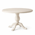 Table ronde en bois blanc
