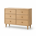 Commode en bois avec 6 tiroirs